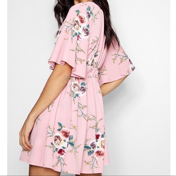 Fall Floral Corset Tea Dress - Picture 2 of 2